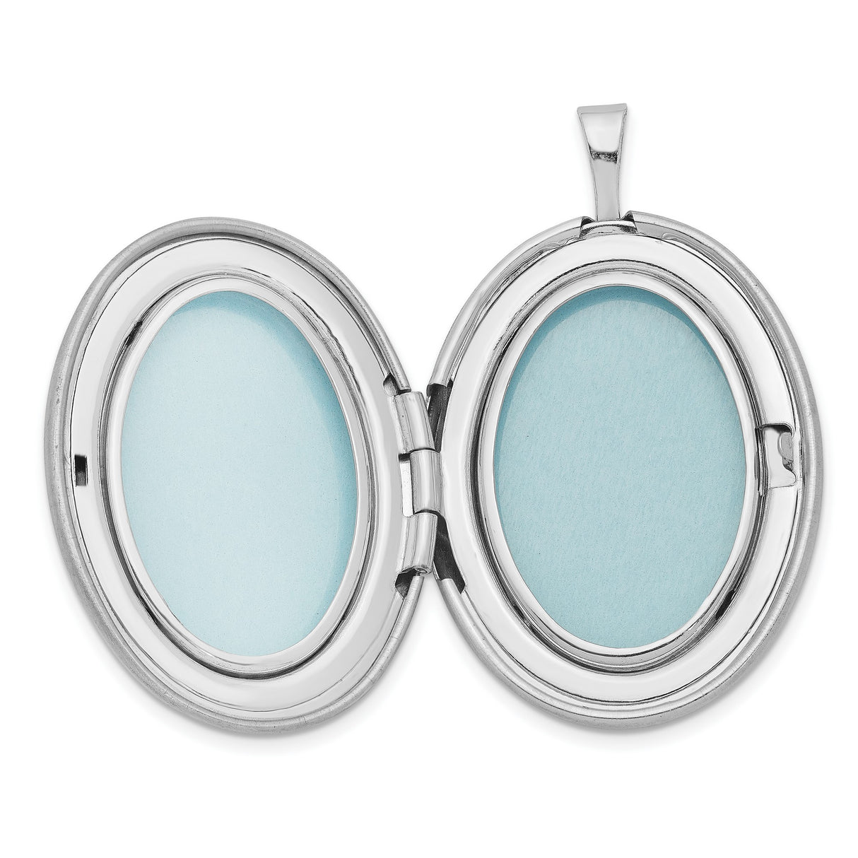 Sterling Silver Oval Locket Pendant with Pink Rose Engraving and Heart Mom Inscription