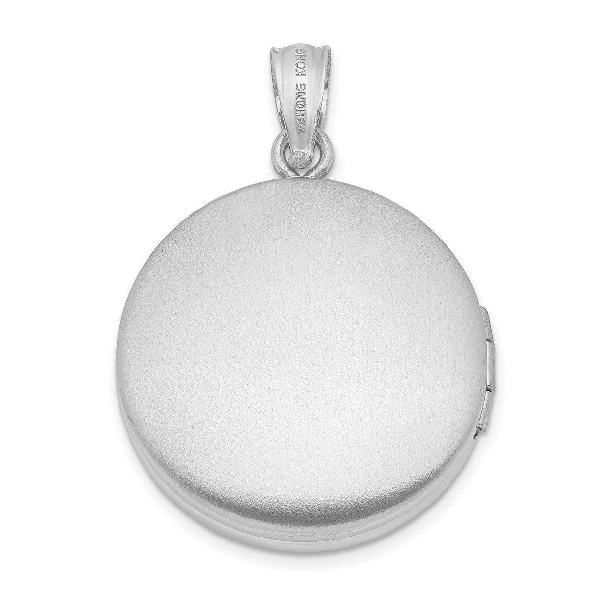 Sterling Silver Saint Christopher Pendant with Round Medallion and Religious Inscription