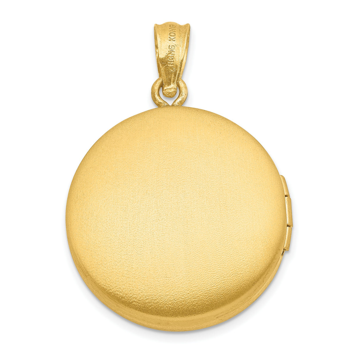 Gold Plated 20mm Satin Diamond Cross Locket Charm Pendant in Real 925 Sterling SIlver