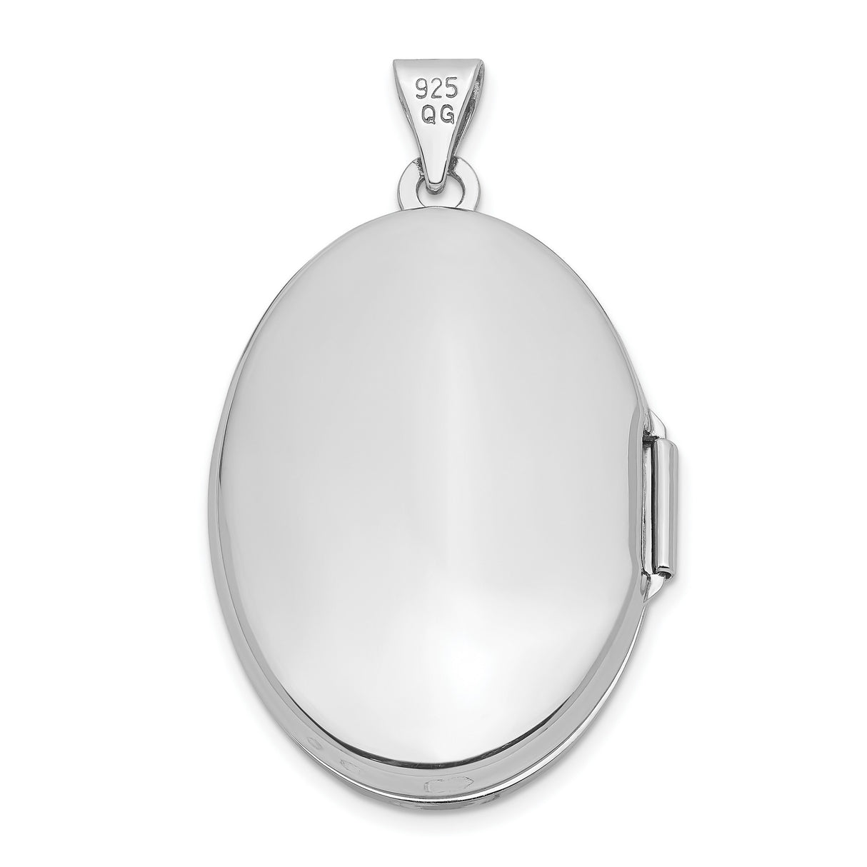 Sterling Silver Oval Locket Pendant with Scrollwork Engraving, Vintage Style Keepsake Jewelry