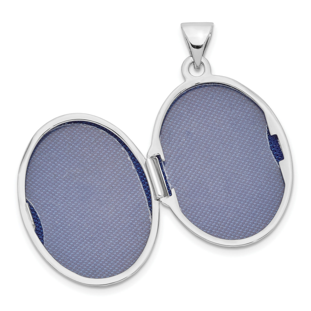 Sterling Silver Oval Locket Pendant with Floral and Leaf Design for Women