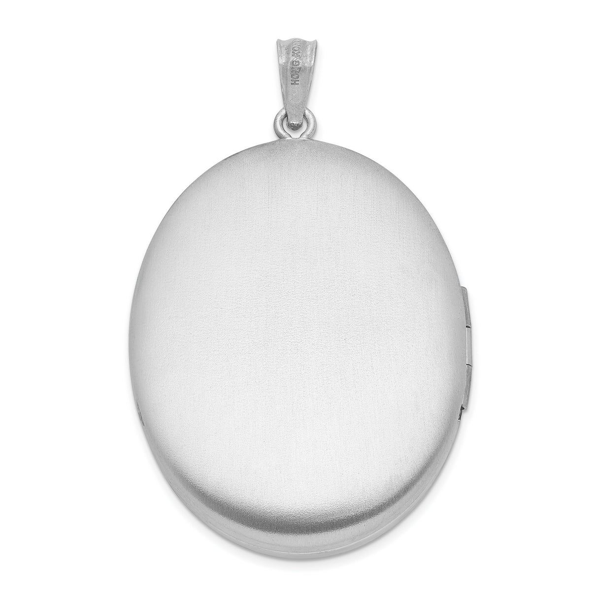 Sterling Silver Oval Locket Pendant with Diamond, Yin Yang Design and Starburst Accent