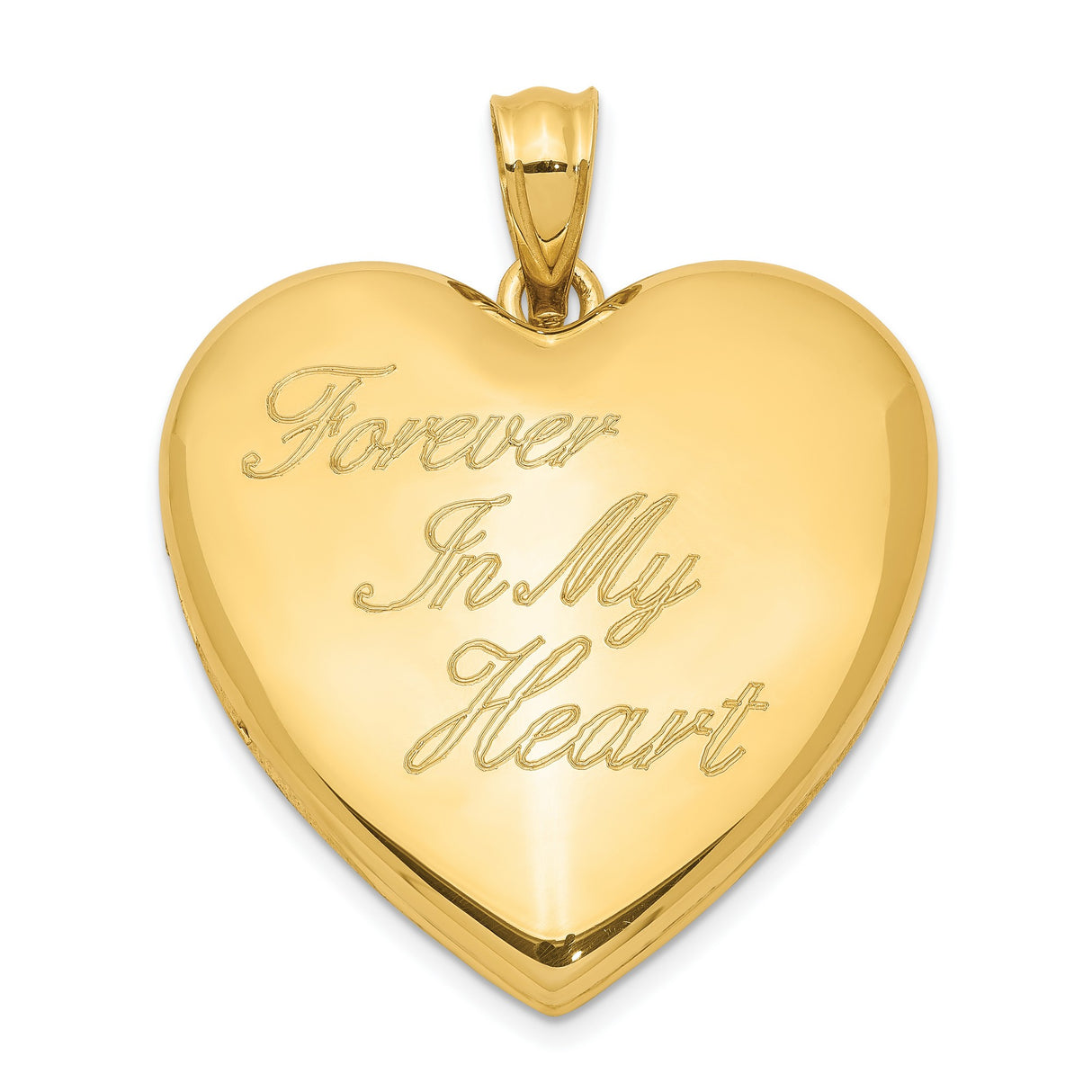 Gold Plated Forever In My Heart Ash Holder Heart Locket Charm Pendant in Real 925 Sterling SIlver