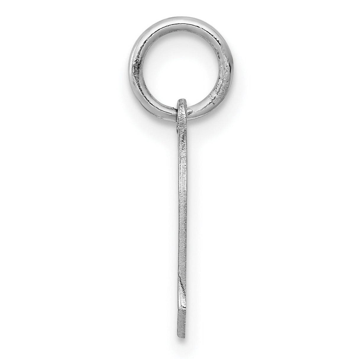 Engravable Boy Polished Front/Satin Back Disc Charm Pendant in Real 925 Sterling Silver