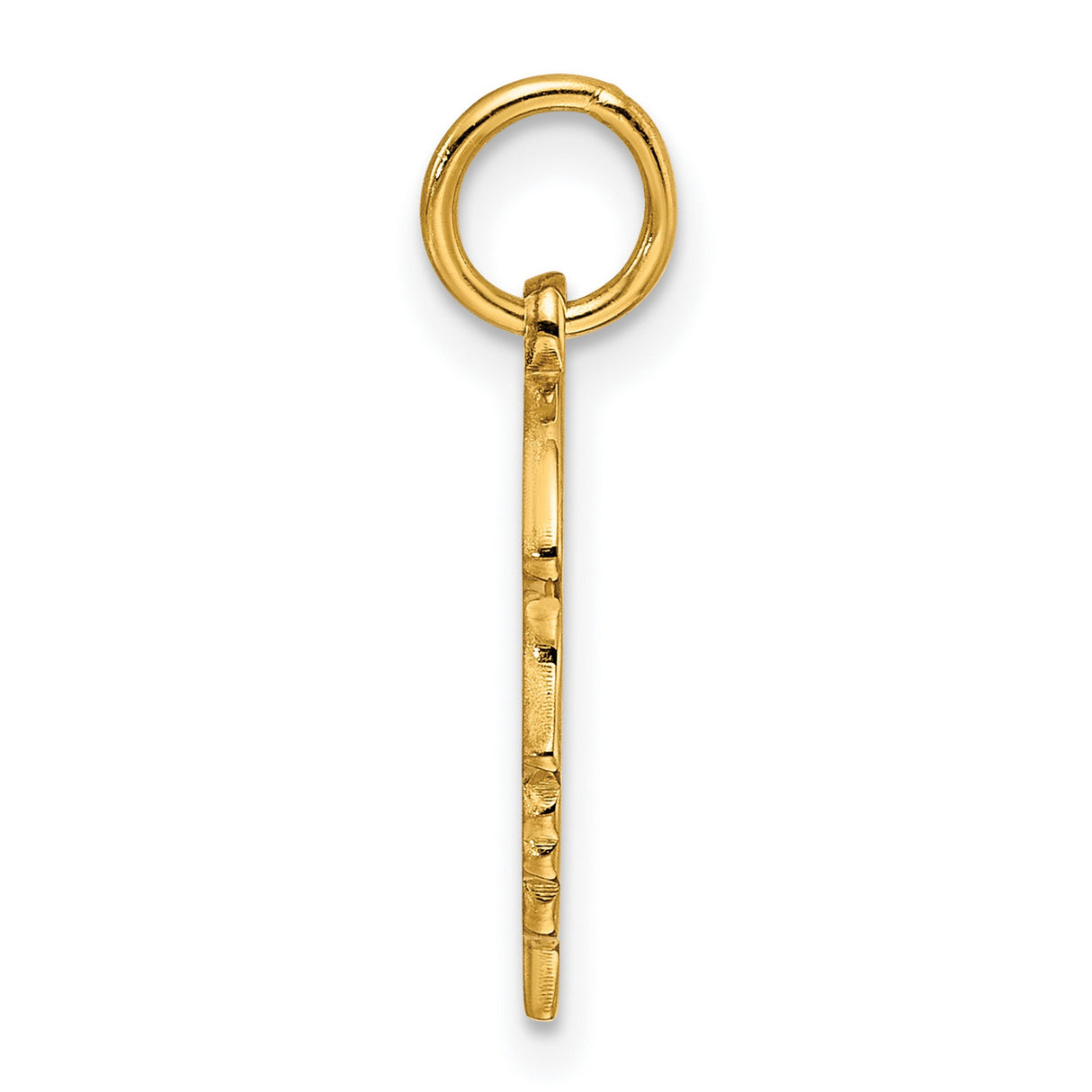 Engravable Girl Polished Disc Charm Pendant in Real 925 Sterling SIlver