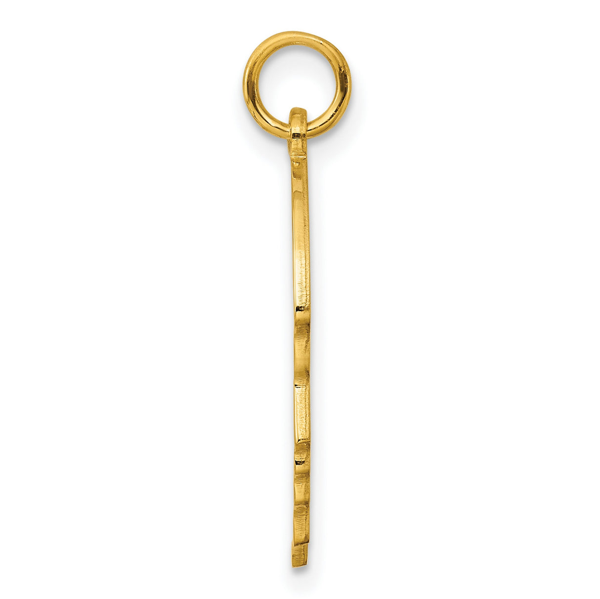 Engravable Boy Polished Disc Charm Pendant in Real 925 Sterling SIlver