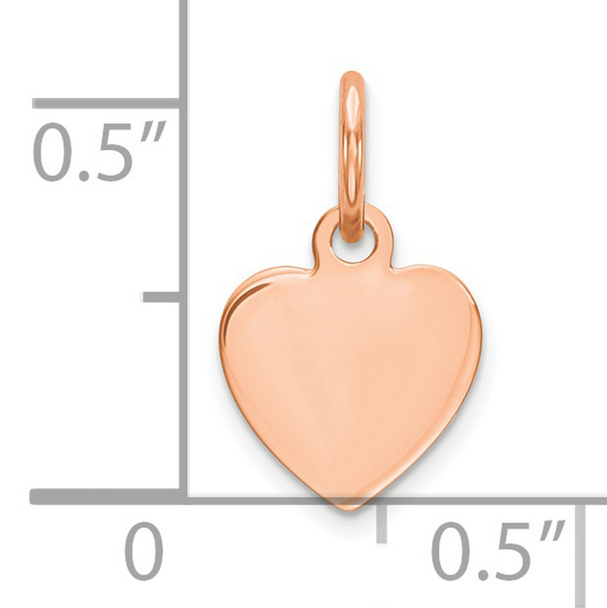 Engravable Heart Polished Front/Satin Back Disc Charm Pendant in Real 925 Sterling SIlver