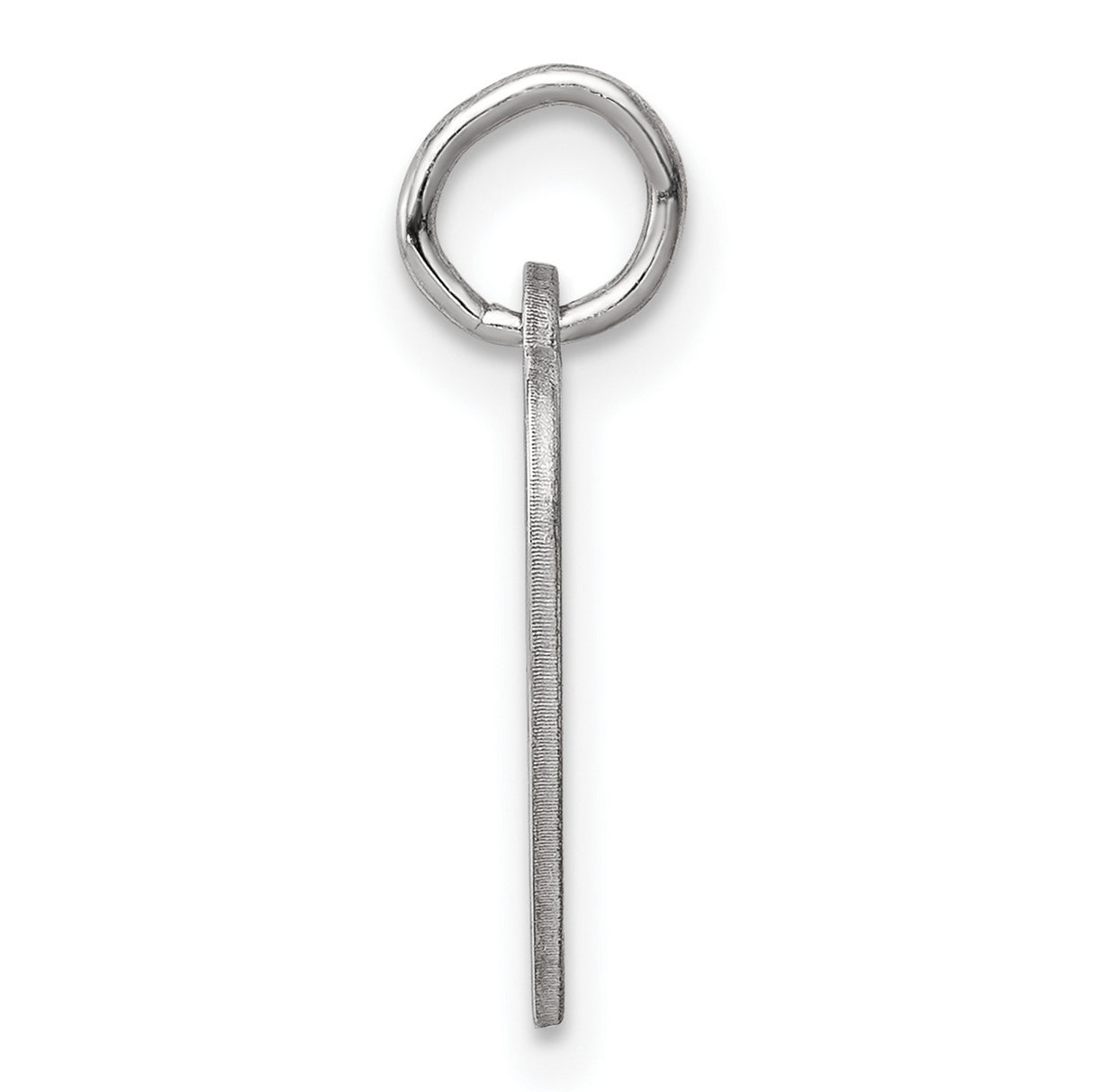 Engravable Heart Polished Front/Satin Back Disc Charm Pendant in Real 925 Sterling Silver