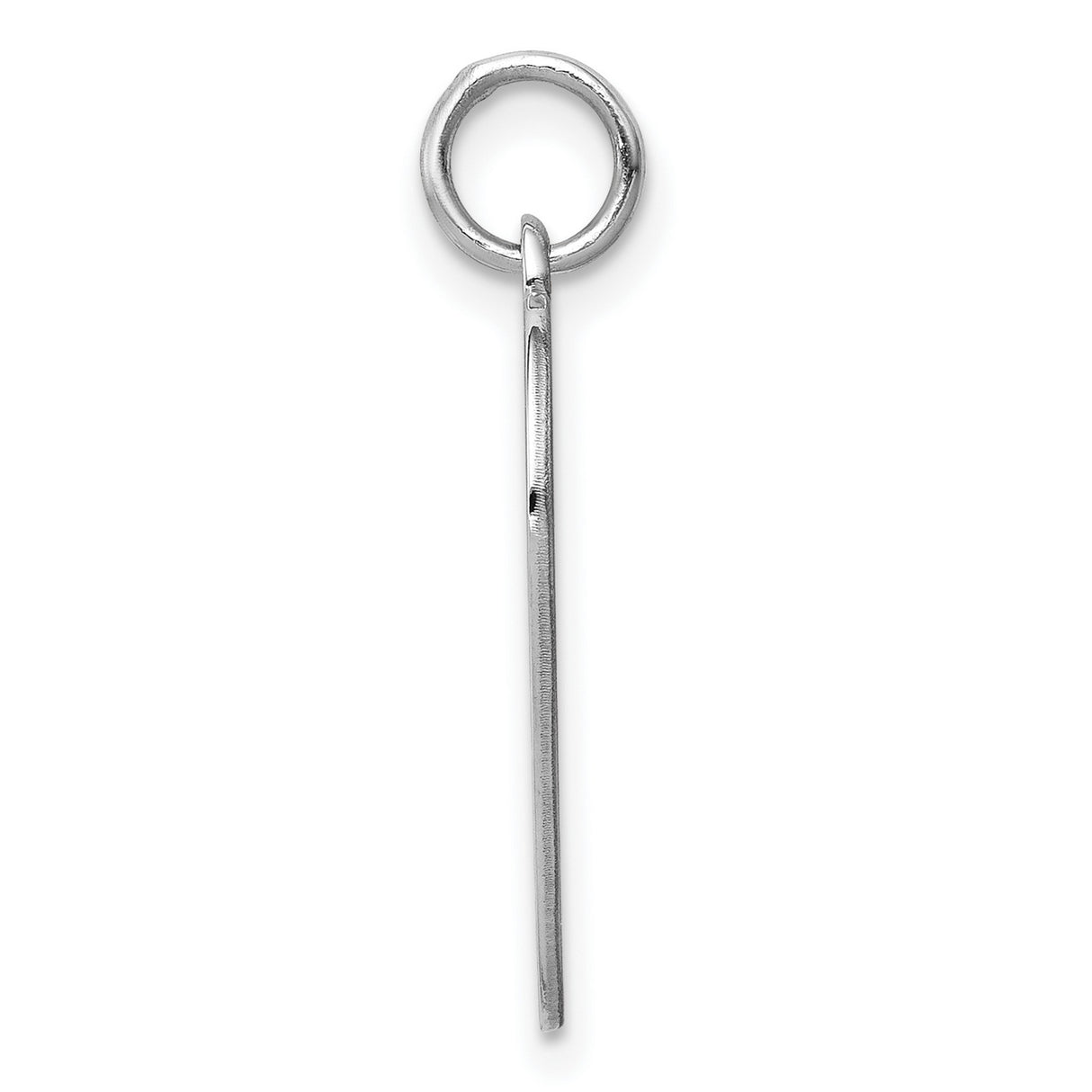 Engravable Heart Polished Front/Satin Back Disc Charm Pendant in Real 925 Sterling Silver