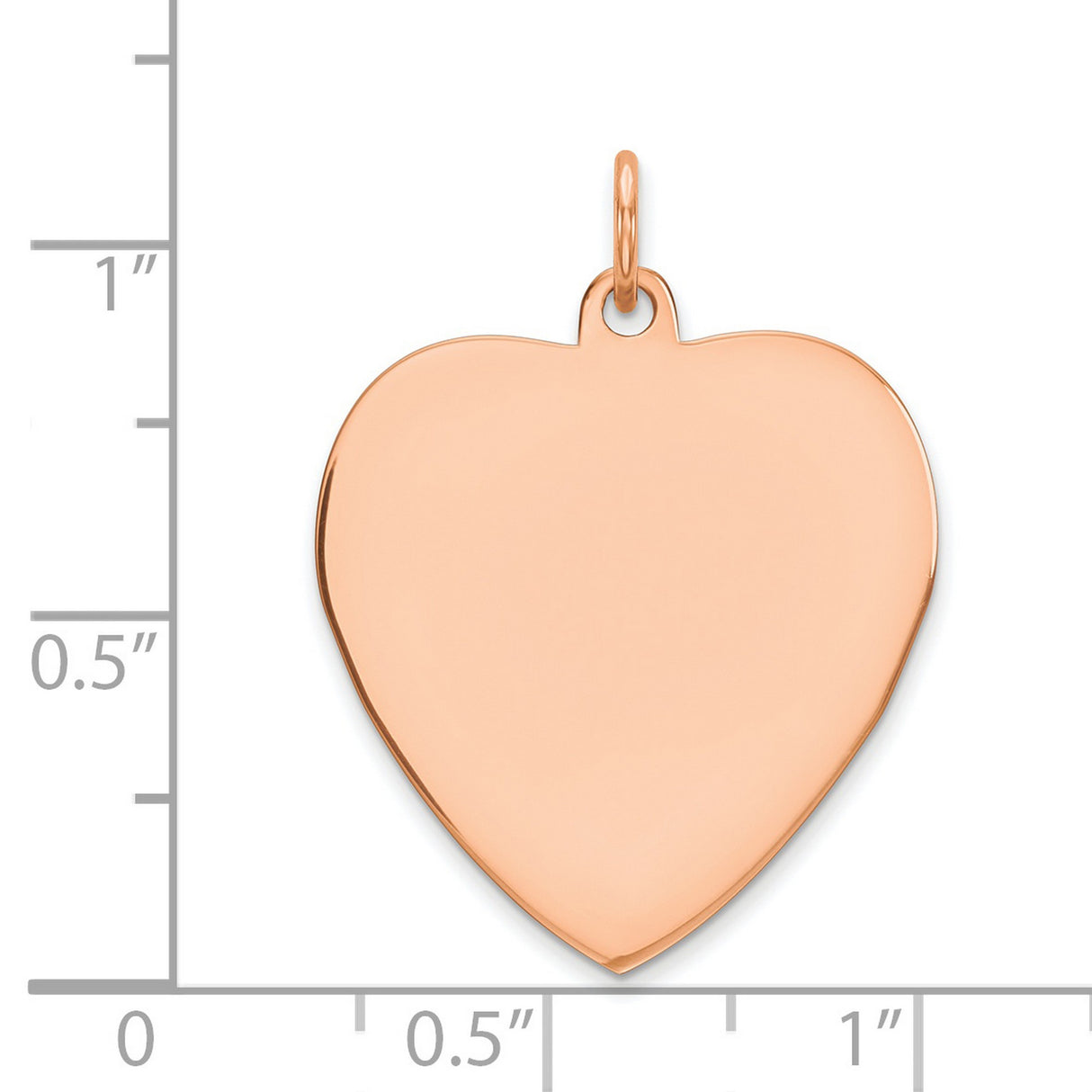 Engravable Heart Polished Front/Satin Back Disc Charm Pendant in Real 925 Sterling SIlver