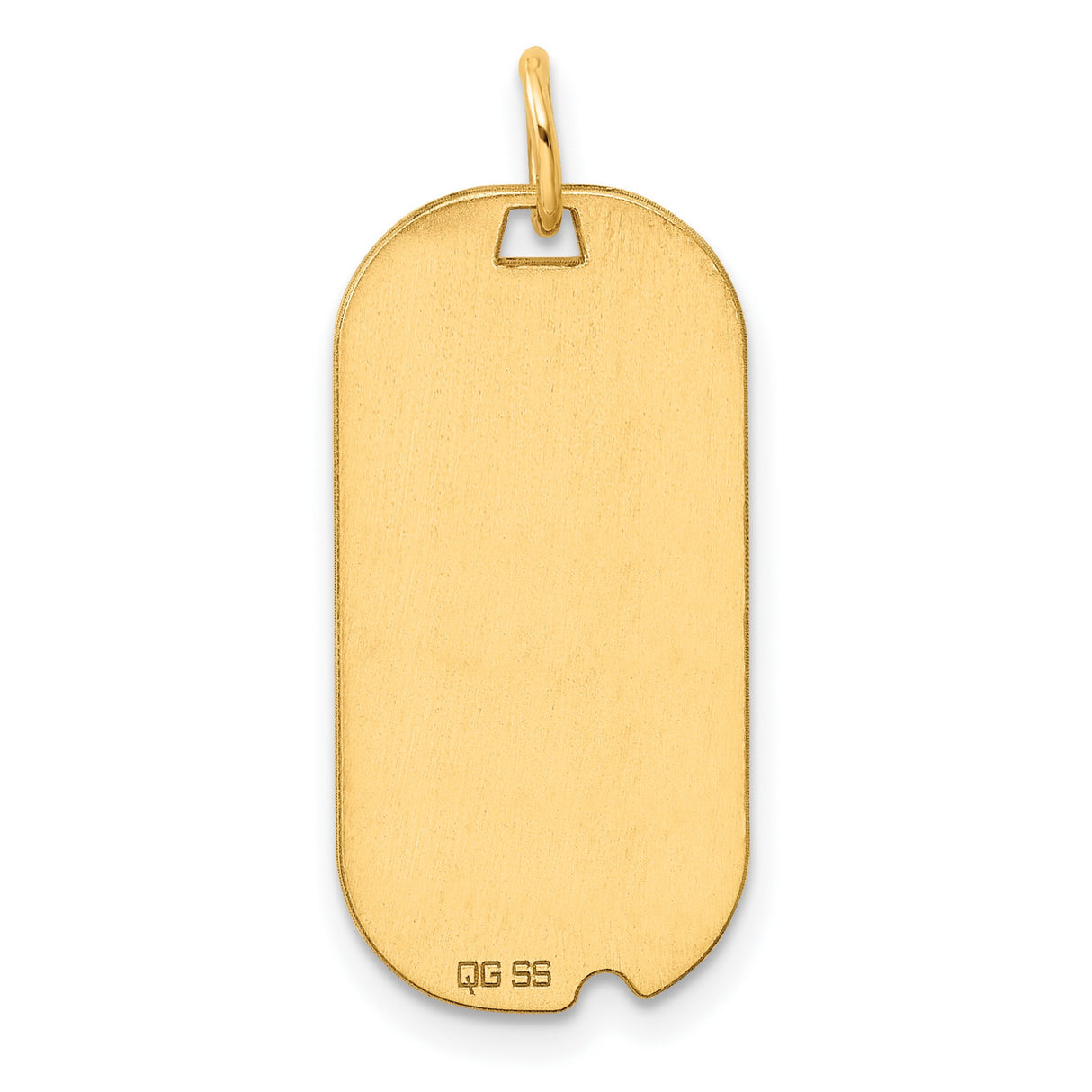 Engravable Dog Tag Polished Disc Charm Pendant in Real 925 Sterling SIlver