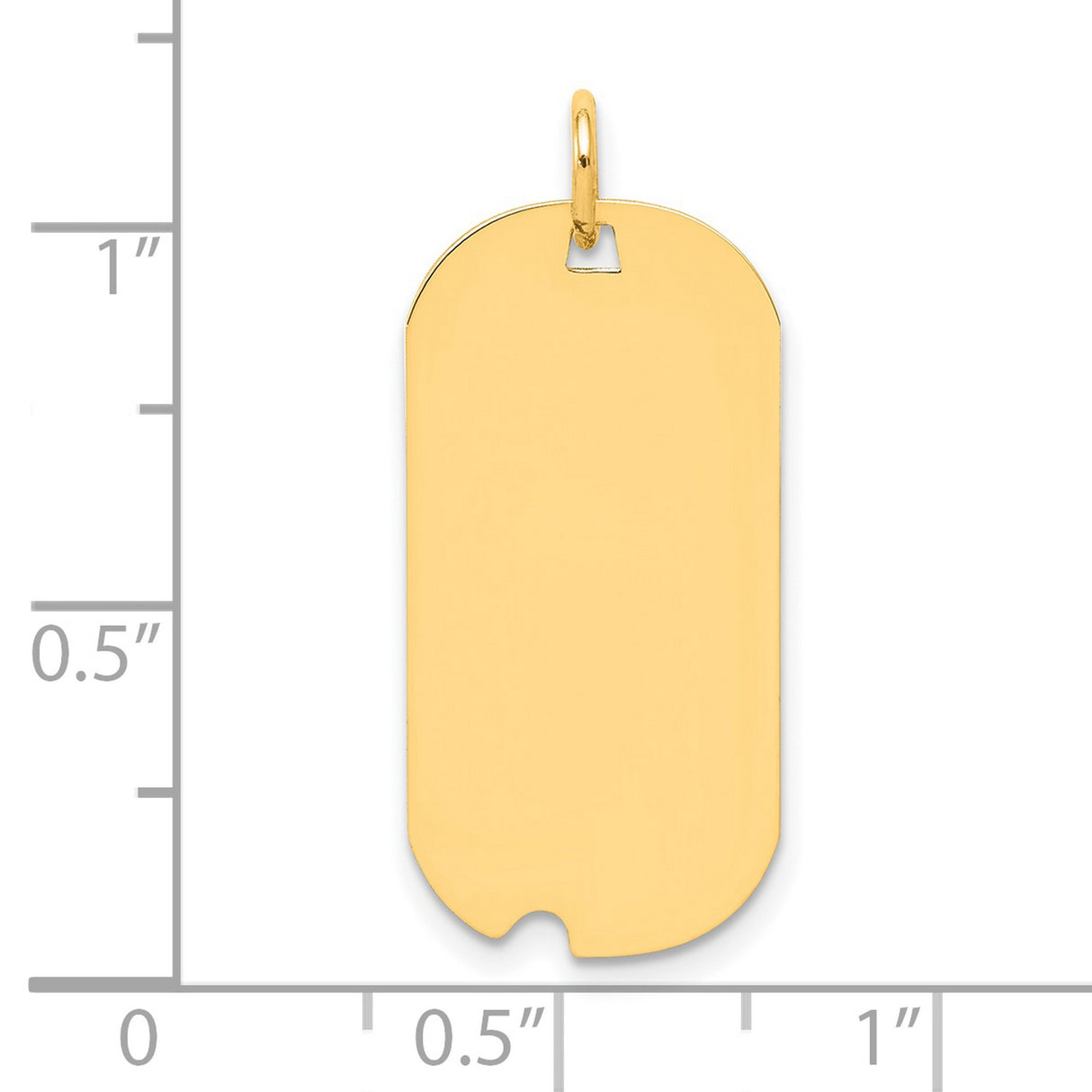 Engravable Dog Tag Polished Disc Charm Pendant in Real 925 Sterling SIlver