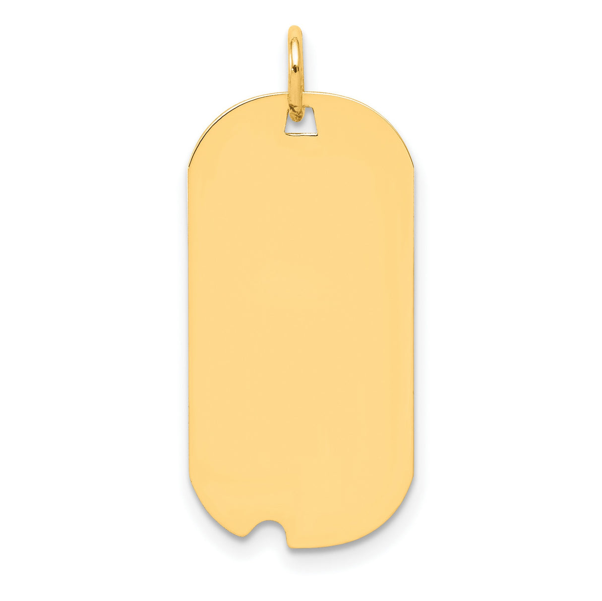 Engravable Dog Tag Polished Disc Charm Pendant in Real 925 Sterling SIlver