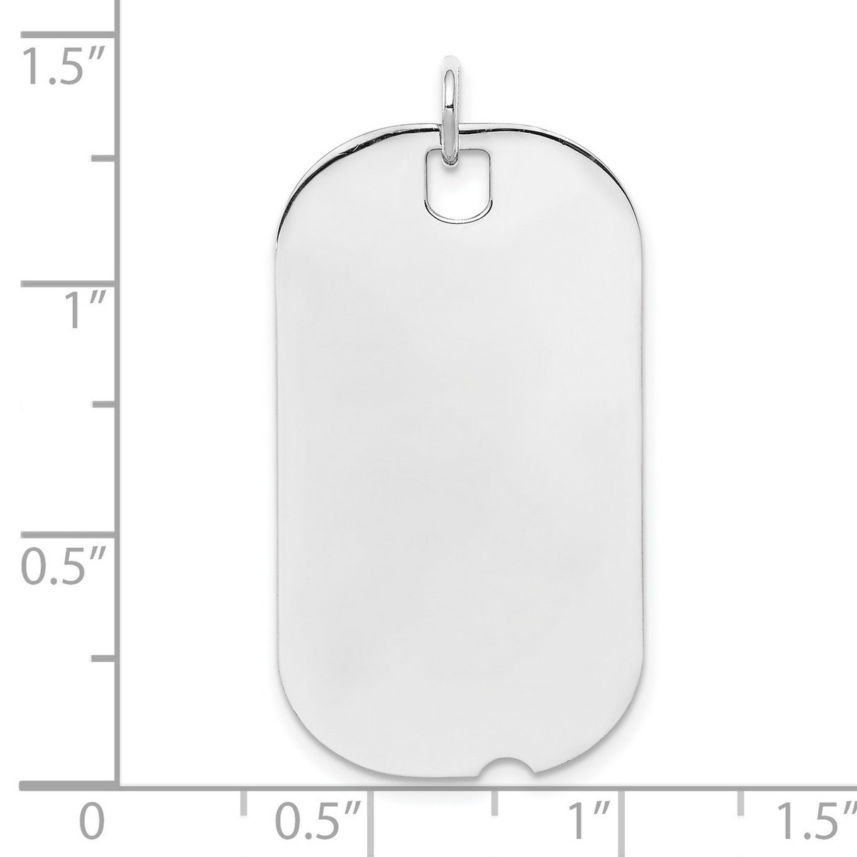 Engravable Dog Tag Disc Charm Pendant in Real 925 Sterling Silver