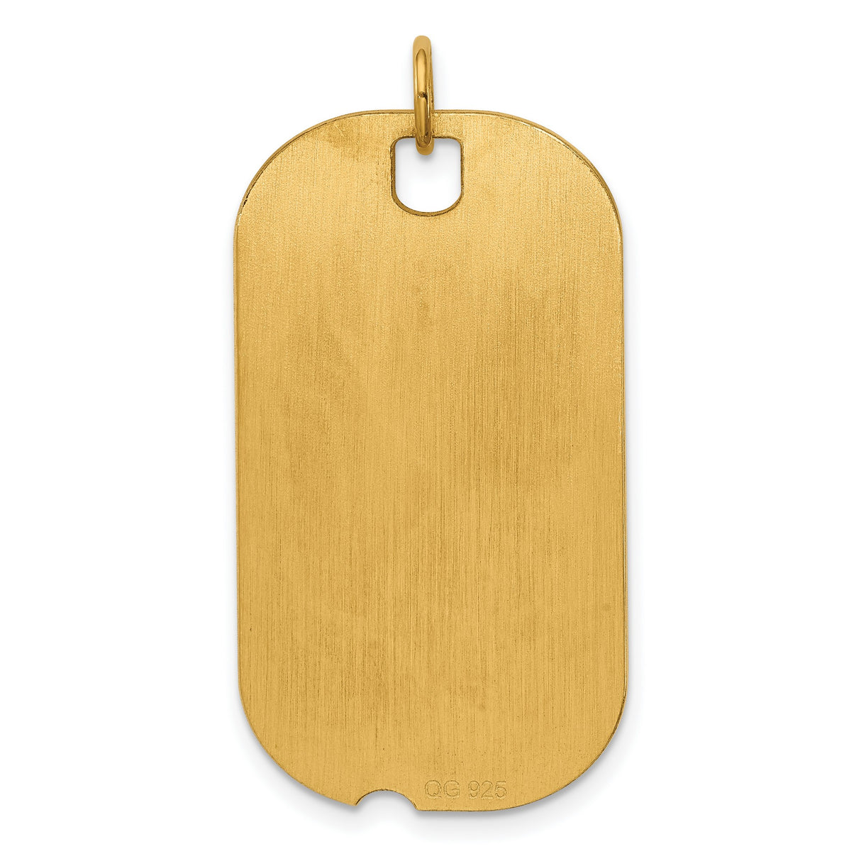 Engravable Dog Tag Polished Disc Charm Pendant in Real 925 Sterling SIlver