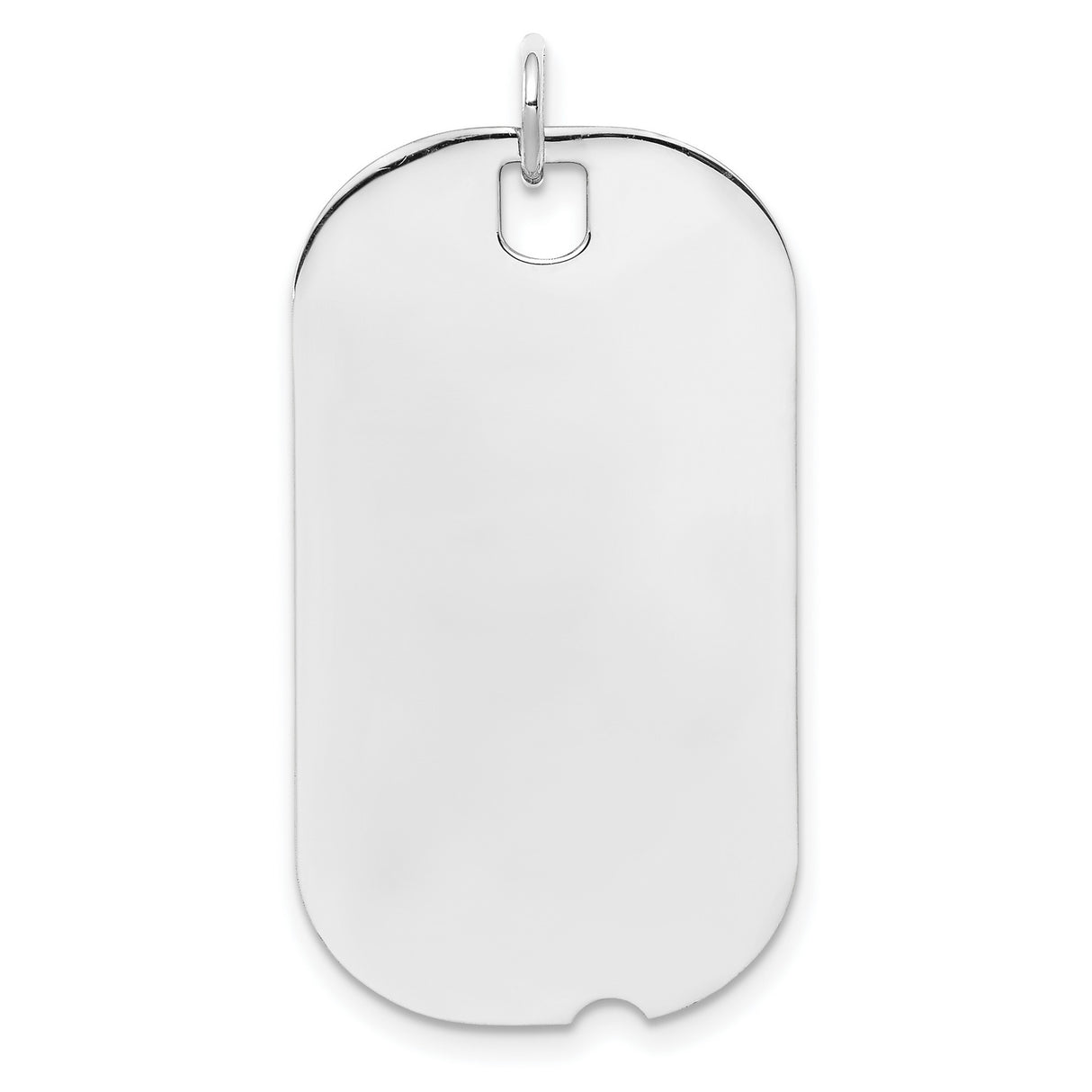 Engravable Dog Tag Disc Charm Pendant in Real 925 Sterling Silver