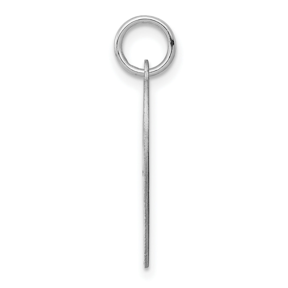 Engravable Heart Patterned Polished Front/Satin Back Disc Charm Pendant in Real 925 Sterling Silver