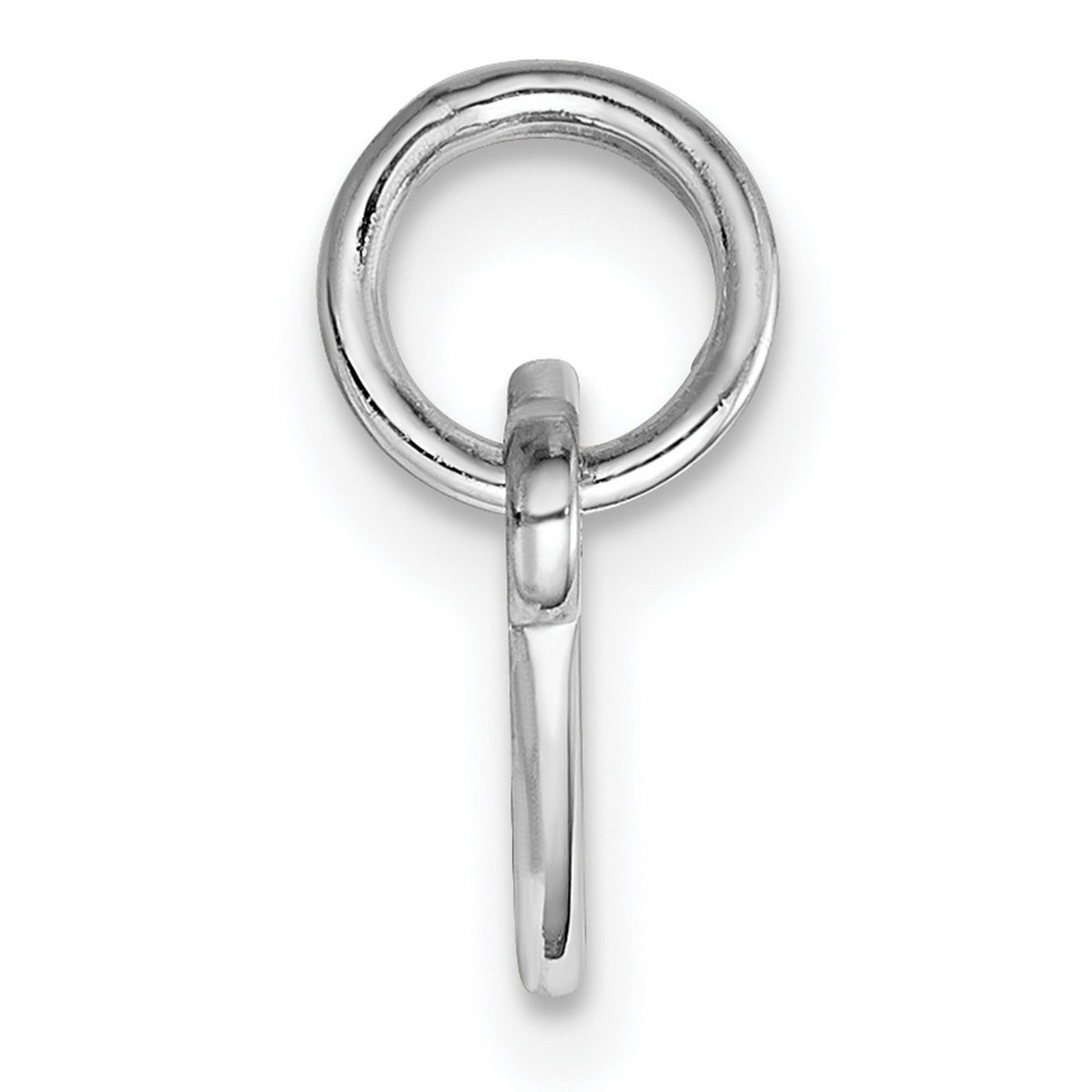 Engravable Double Heart Polished Front/Satin Back Plate Charm Pendant in Real 925 Sterling Silver