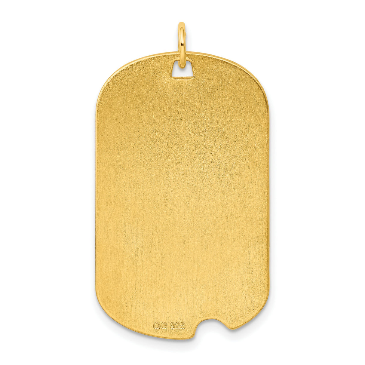 Engravable Dog Tag Disc Charm Pendant in Real 925 Sterling SIlver