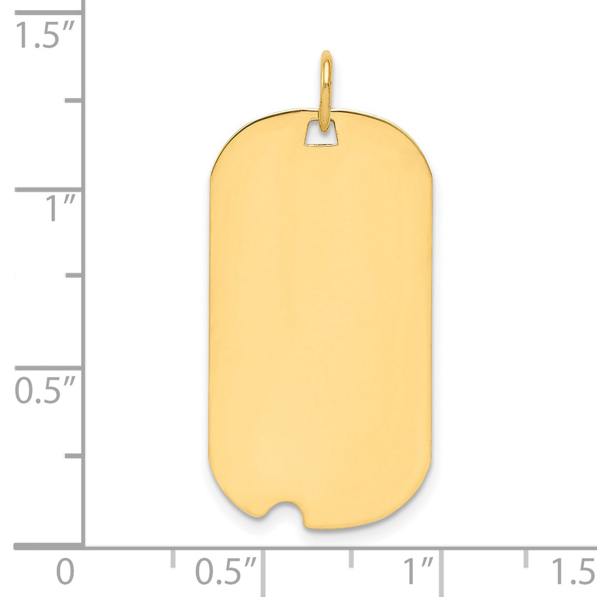 Engravable Dog Tag Polished Disc Charm Pendant in Real 925 Sterling SIlver