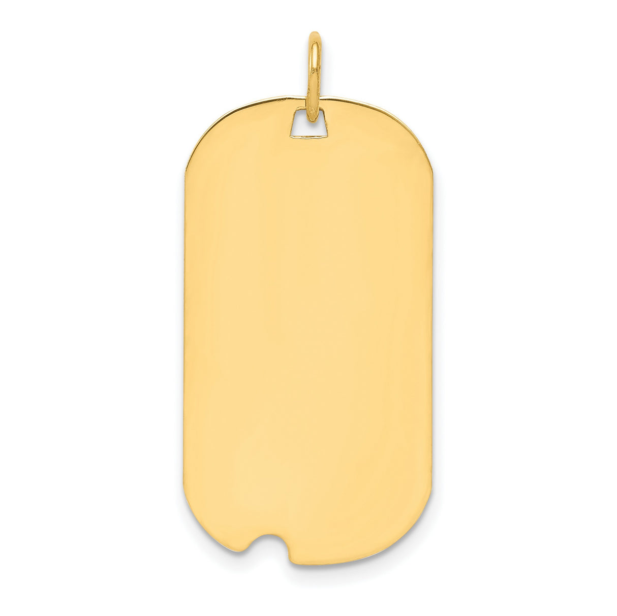 Engravable Dog Tag Polished Disc Charm Pendant in Real 925 Sterling SIlver