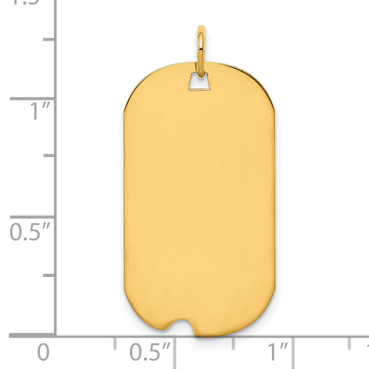 Engravable Dog Tag Polished Disc Charm Pendant in Real 925 Sterling SIlver