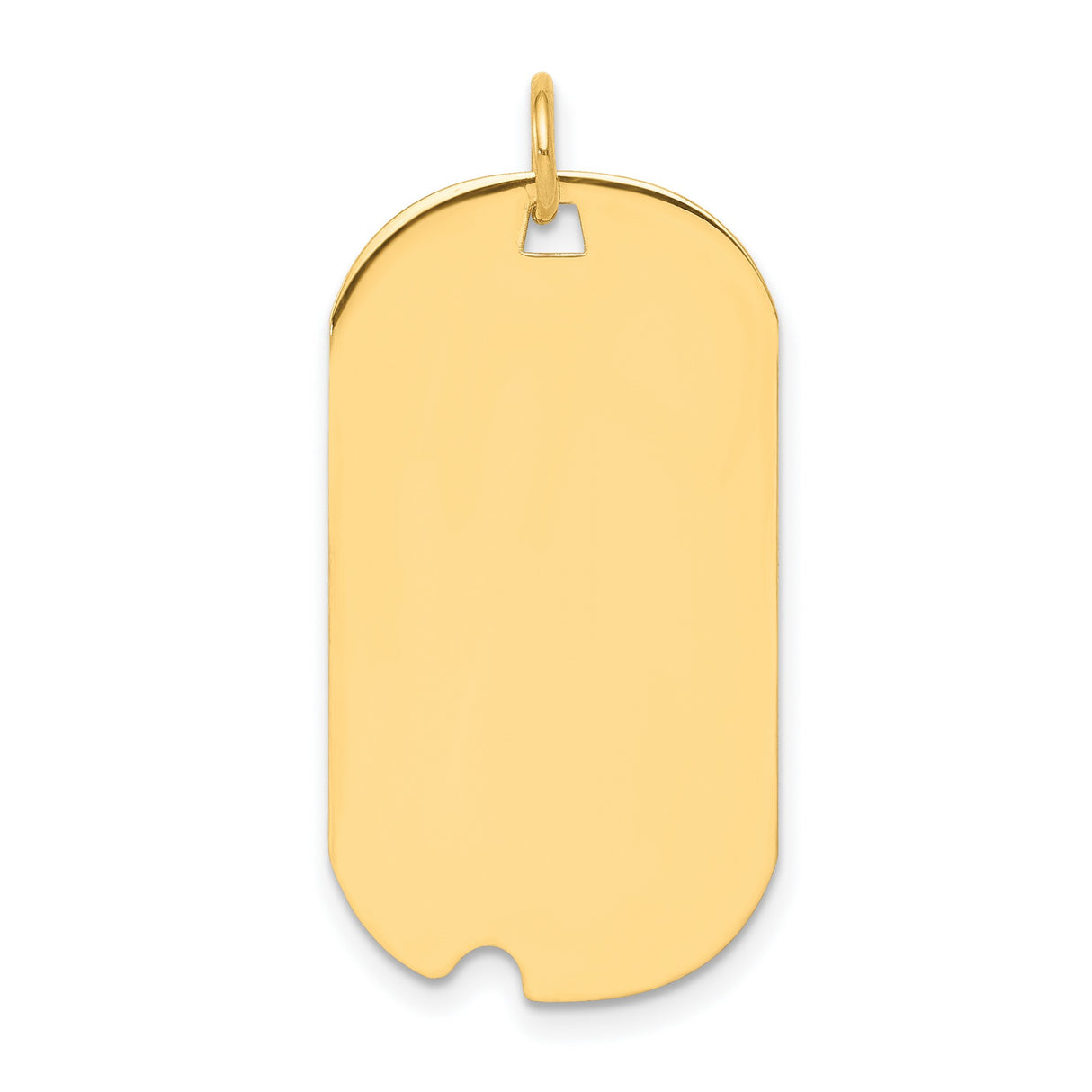 Engravable Dog Tag Polished Disc Charm Pendant in Real 925 Sterling SIlver