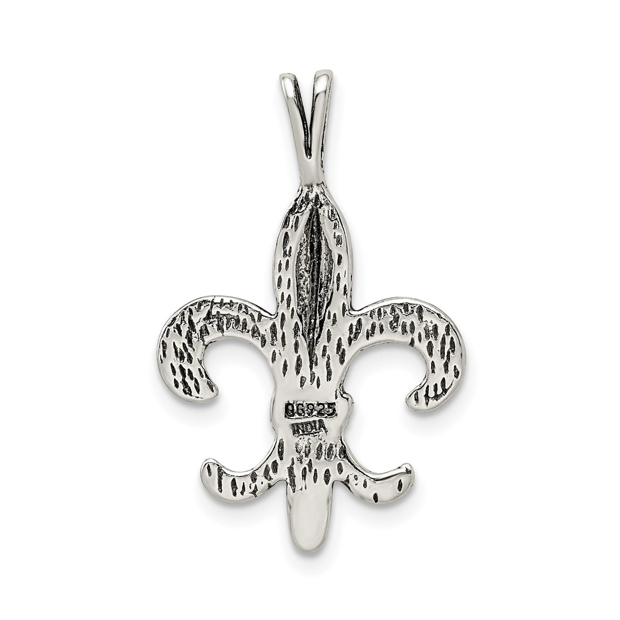 Sterling Silver Fleur-de-Lis Pendant, French Lily Symbol, Religious and Cultural Jewelry
