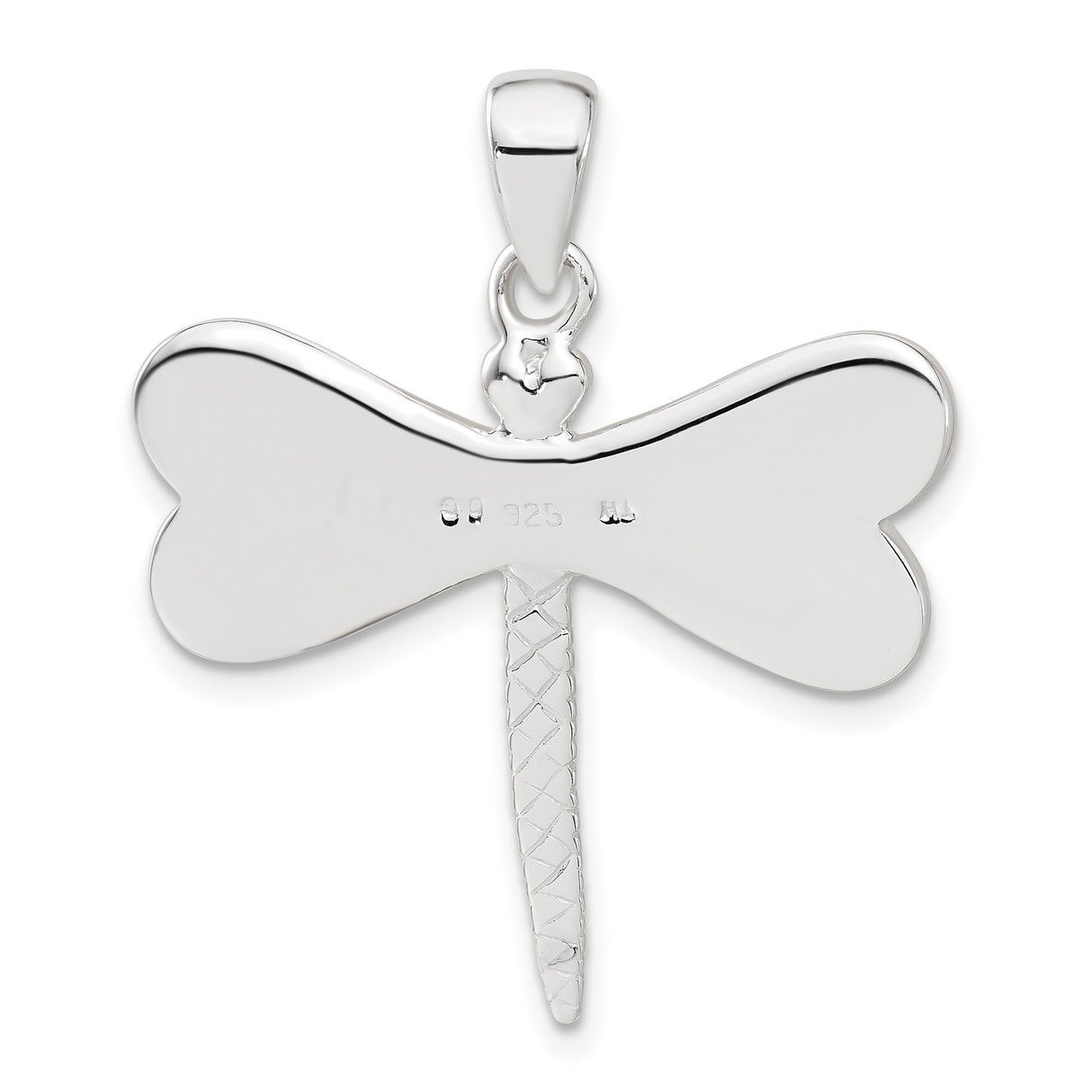 Sterling Silver Dragonfly Pendant with Crystal Wings, Nature-Inspired Boho Jewelry for Women