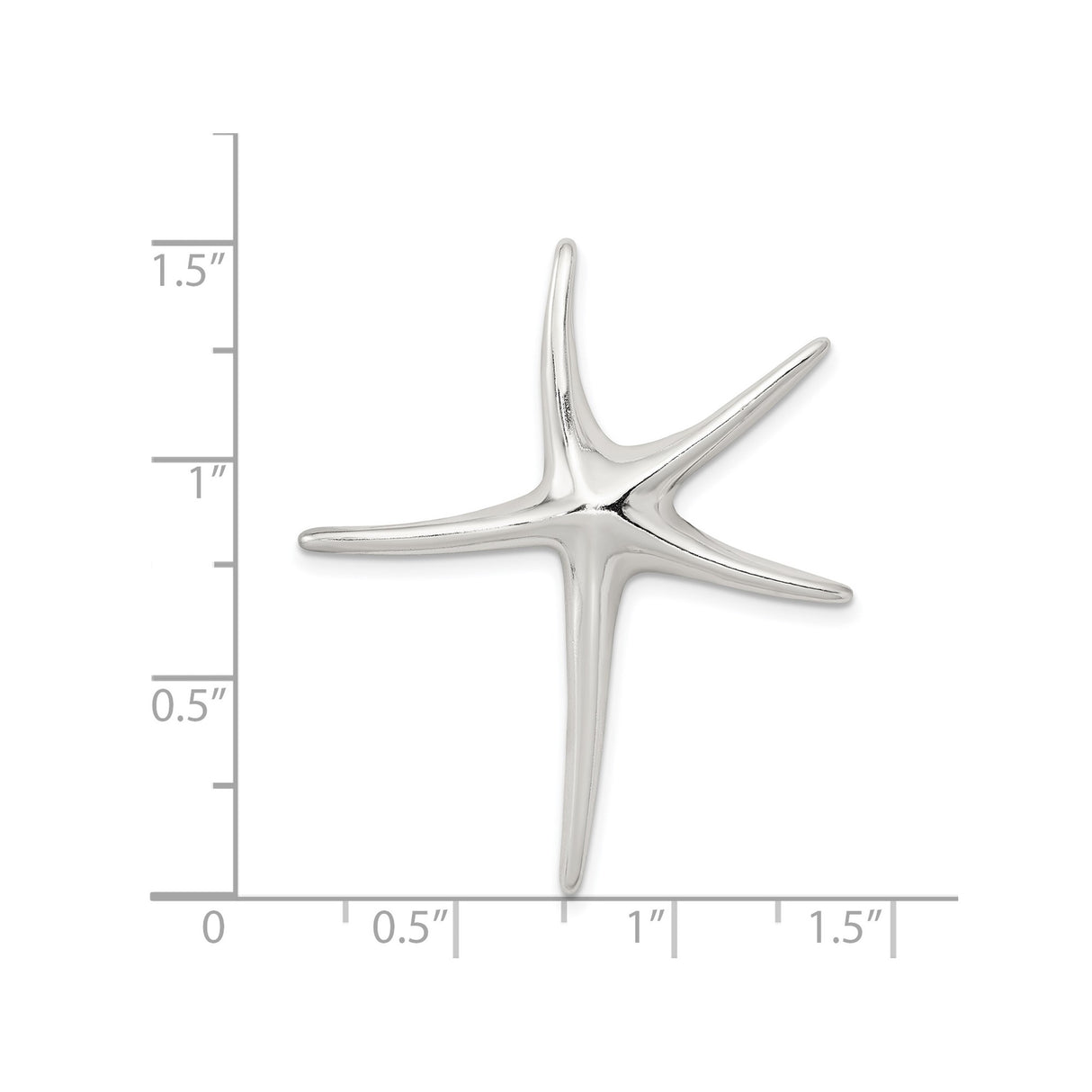 Sterling Silver Starfish Pendant with Coastal Design, Nautical Sea Life Charm