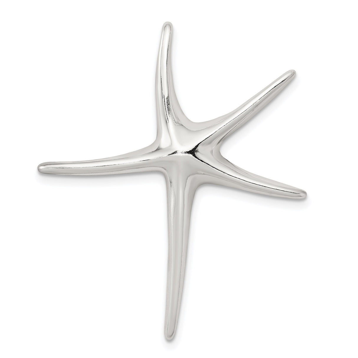 Sterling Silver Starfish Pendant with Coastal Design, Nautical Sea Life Charm