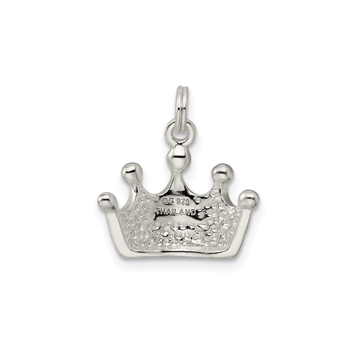 Sterling Silver Crown Pendant, Royal Charm Design, Symbol of Power and Strength