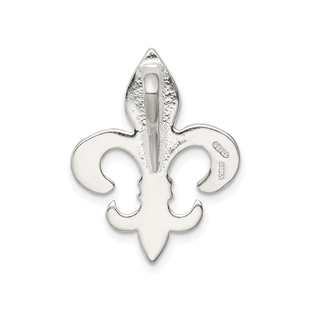 Sterling Silver Fleur de Lis Pendant, French Royal Symbol, Gothic Medieval Style