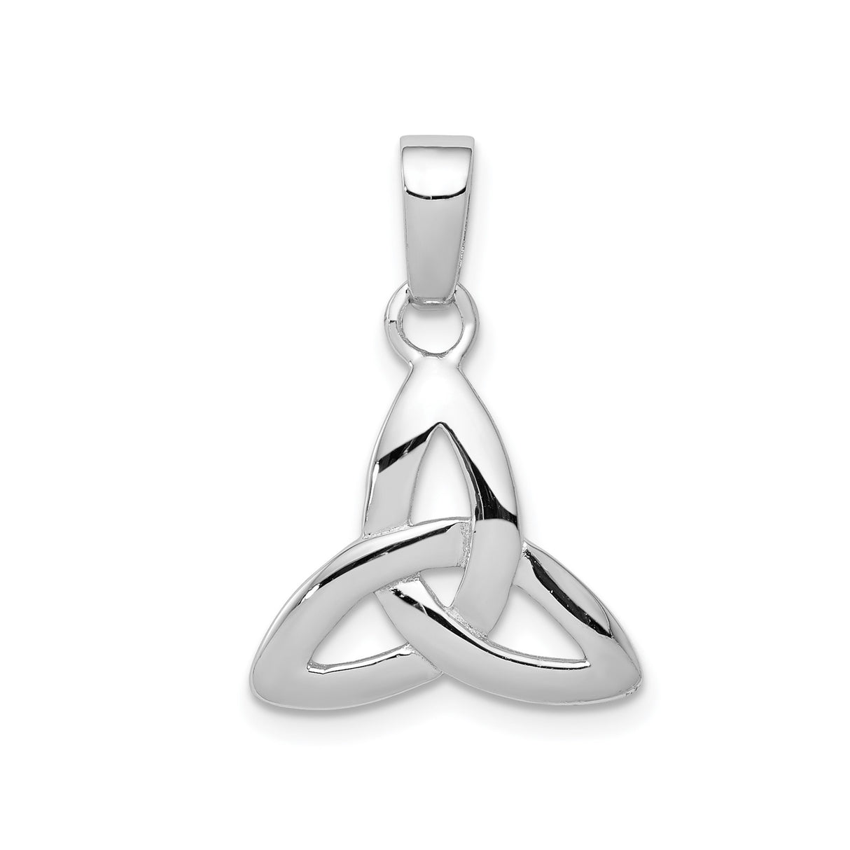 Sterling Silver Celtic Triquetra Pendant with Trinity Knot Design for Women or Unisex Wear