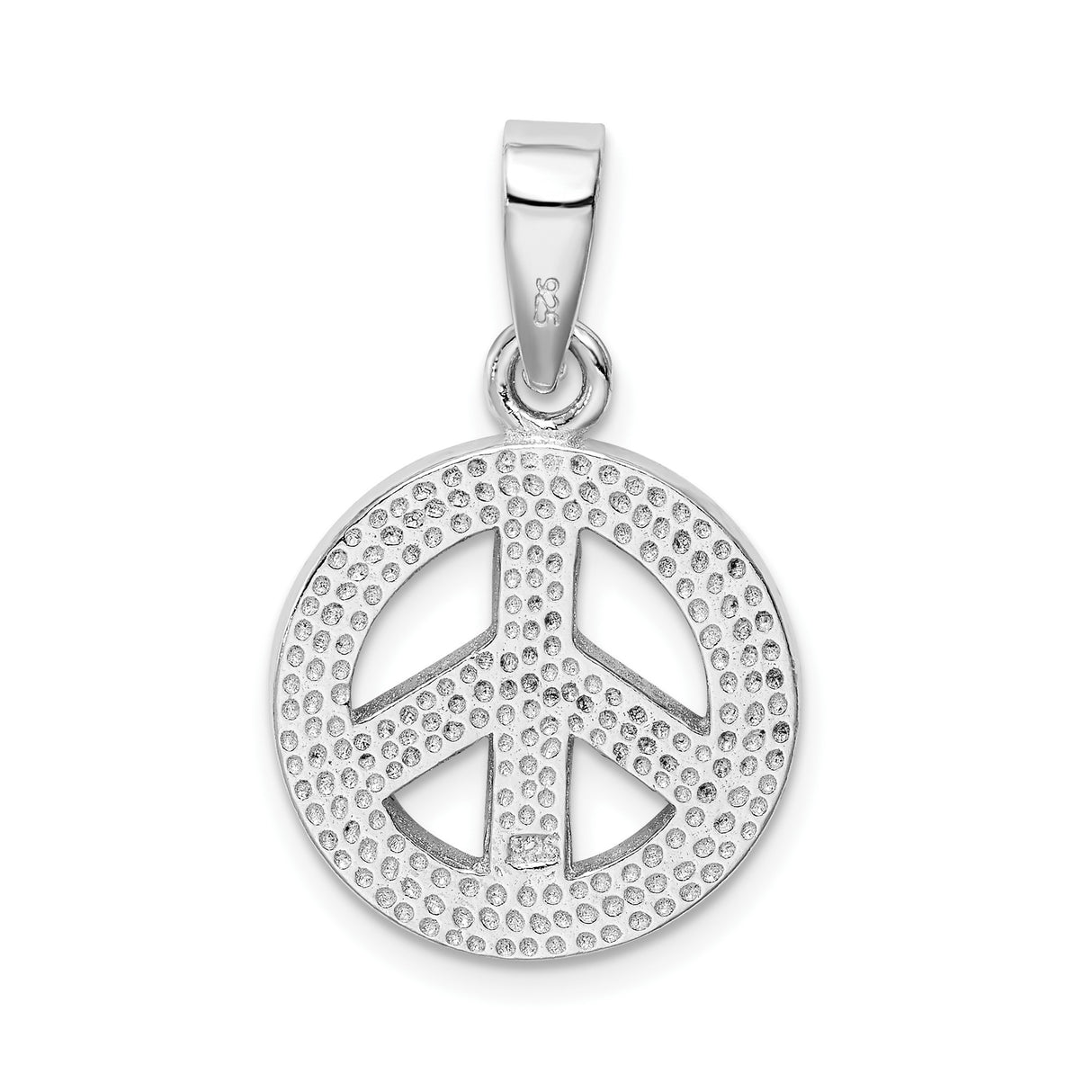 Sterling Silver Peace Pendant with Lab Created Blue Opal Inlay, Boho Spiritual Jewelry