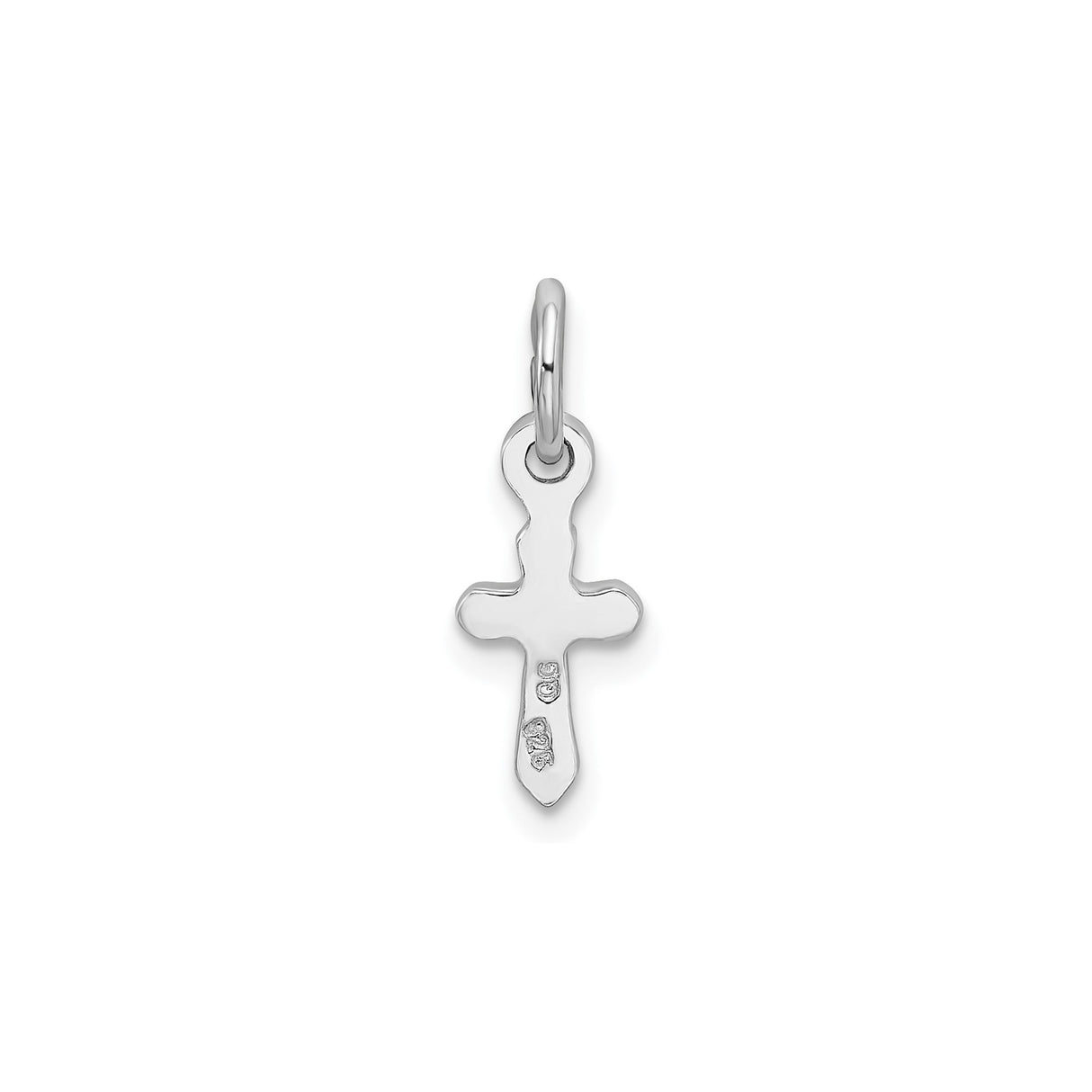 Sterling Silver Cross Pendant with Crystal, Modern Minimalist Religious Design for Men and Women