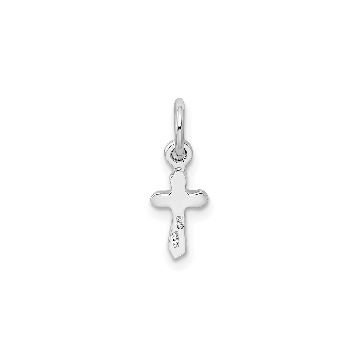 Sterling Silver Cross Pendant with Peridot, Modern Religious Charm for Men and Women