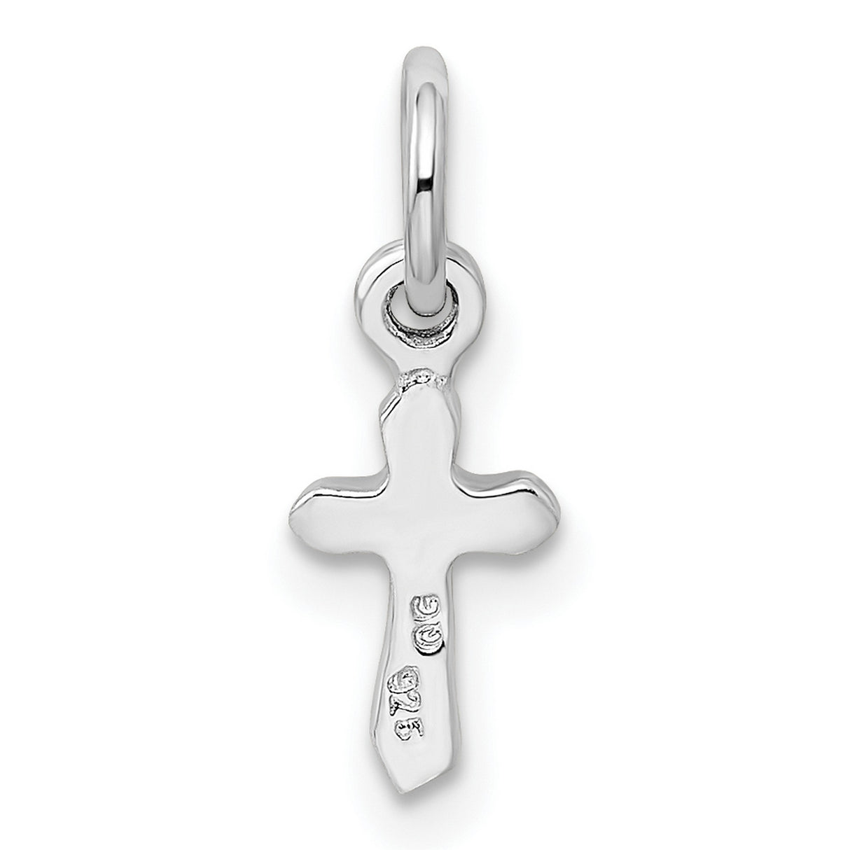Childs Preciosa Crystal Aug Cross Charm Pendant in Real 925 Sterling Silver