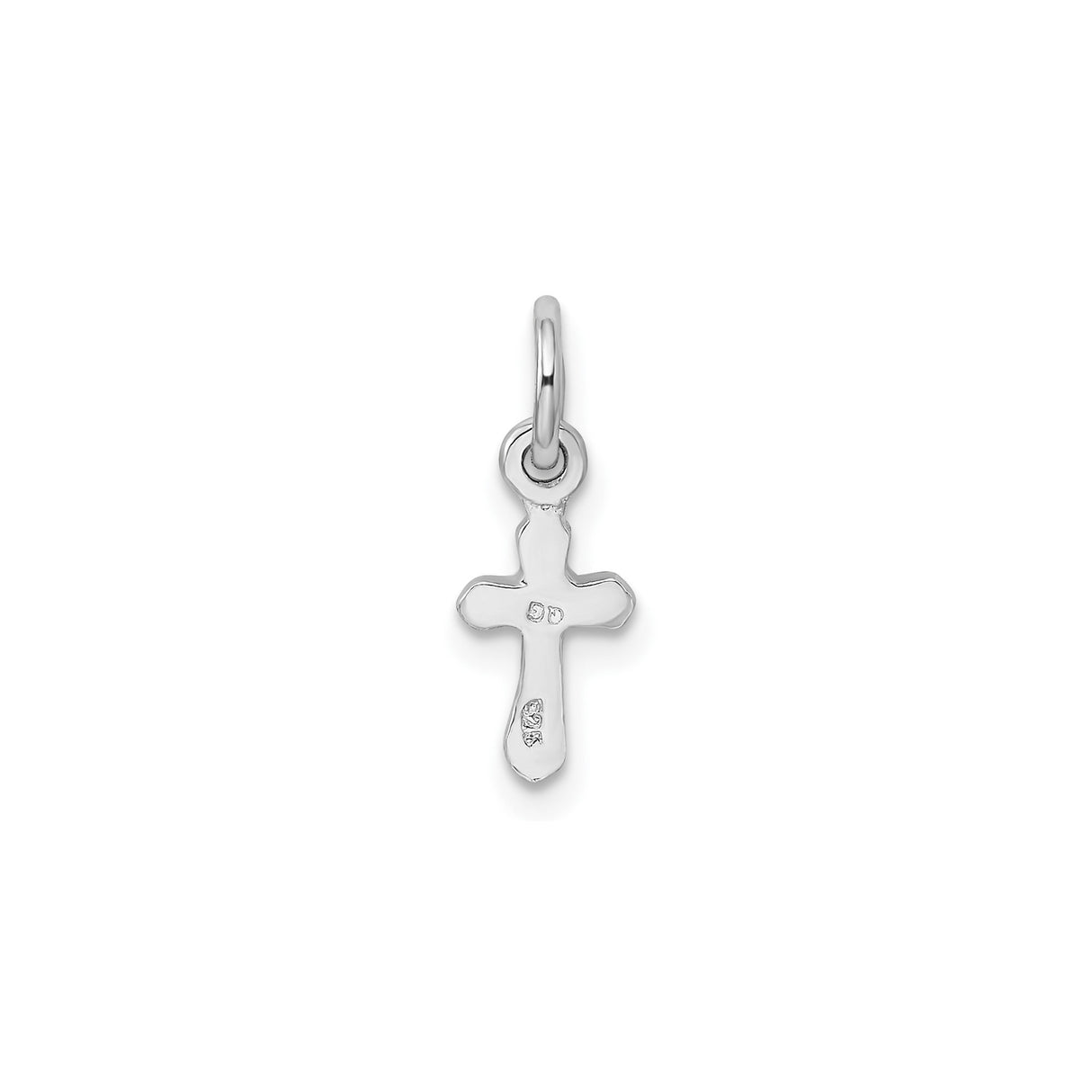 Sterling Silver Cross Pendant with Blue Crystal Center, Spiritual Design for Men and Women