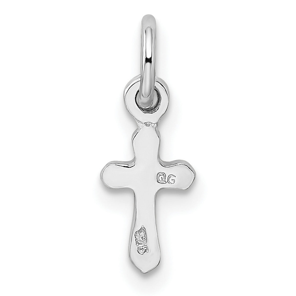 Childs Preciosa Crystal Jan Cross Charm Pendant in Real 925 Sterling Silver