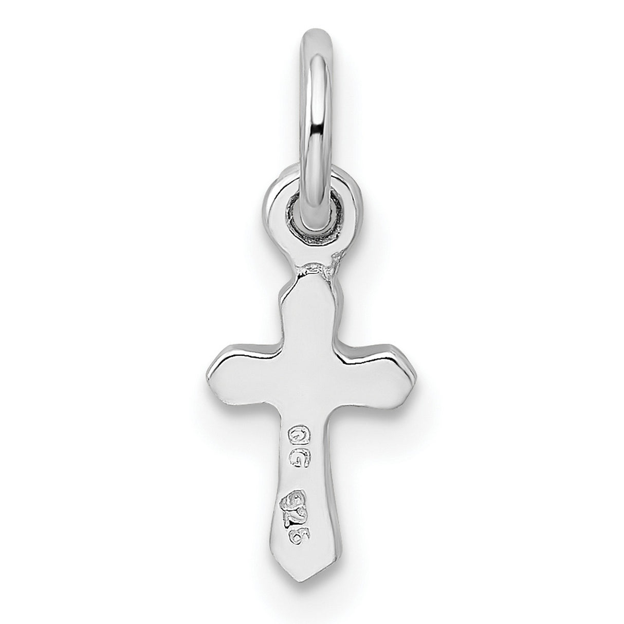 Childs Preciosa Crystal July Cross Charm Pendant in Real 925 Sterling Silver