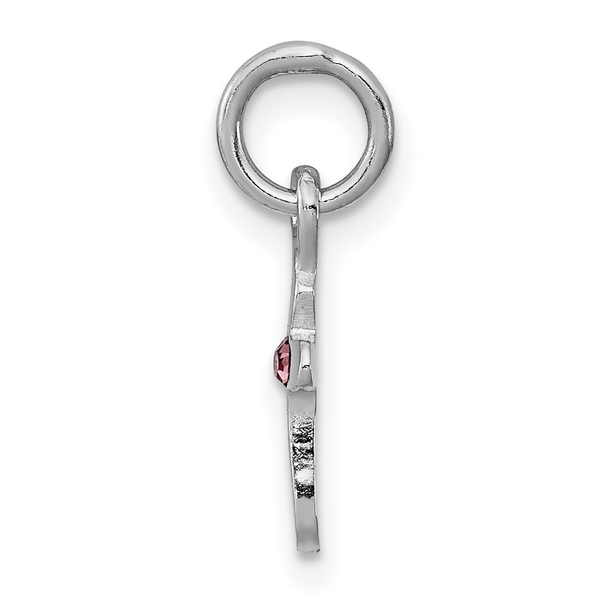 Childs Preciosa Crystal June Cross Charm Pendant in Real 925 Sterling Silver