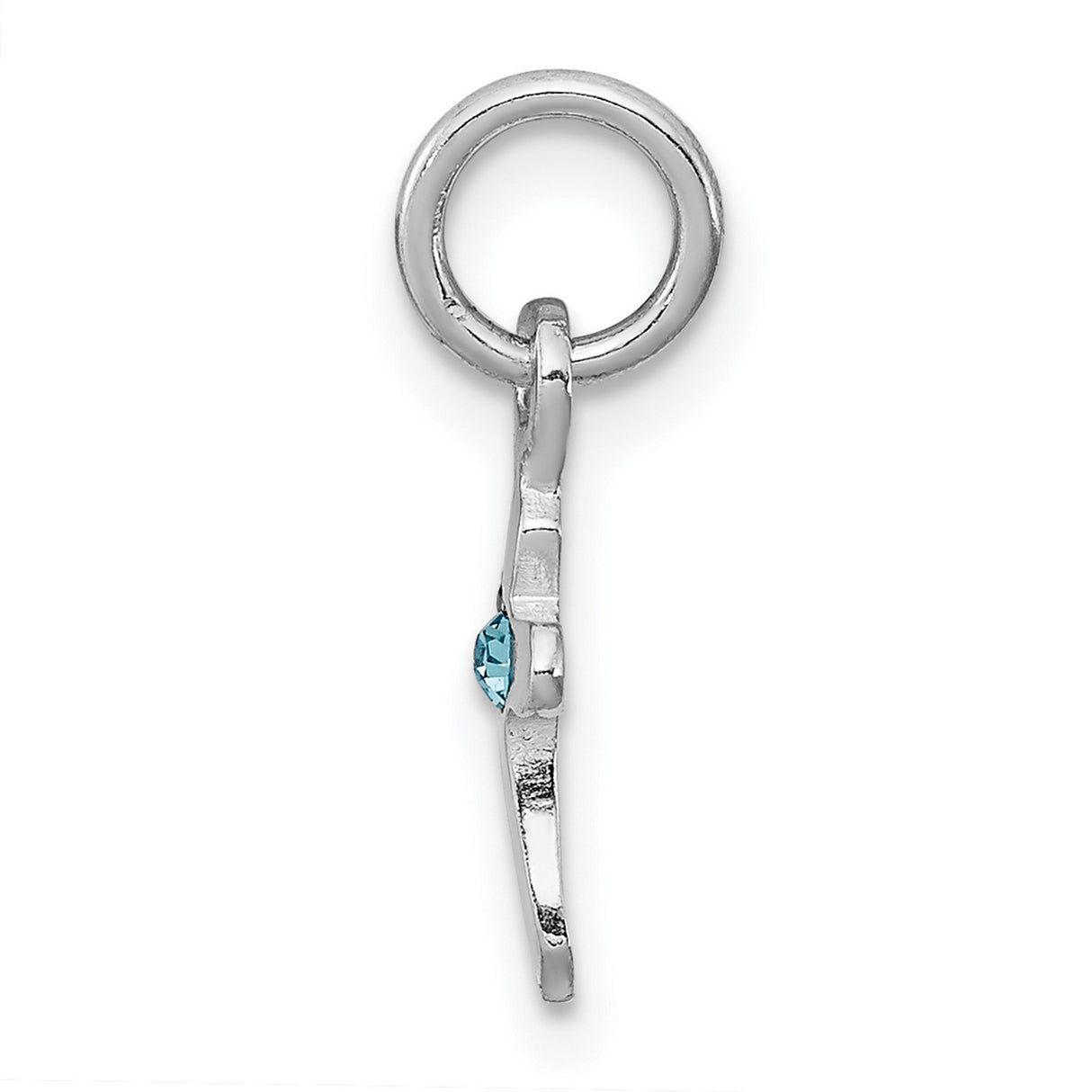 Childs Preciosa Crystal Mar Cross Charm Pendant in Real 925 Sterling Silver