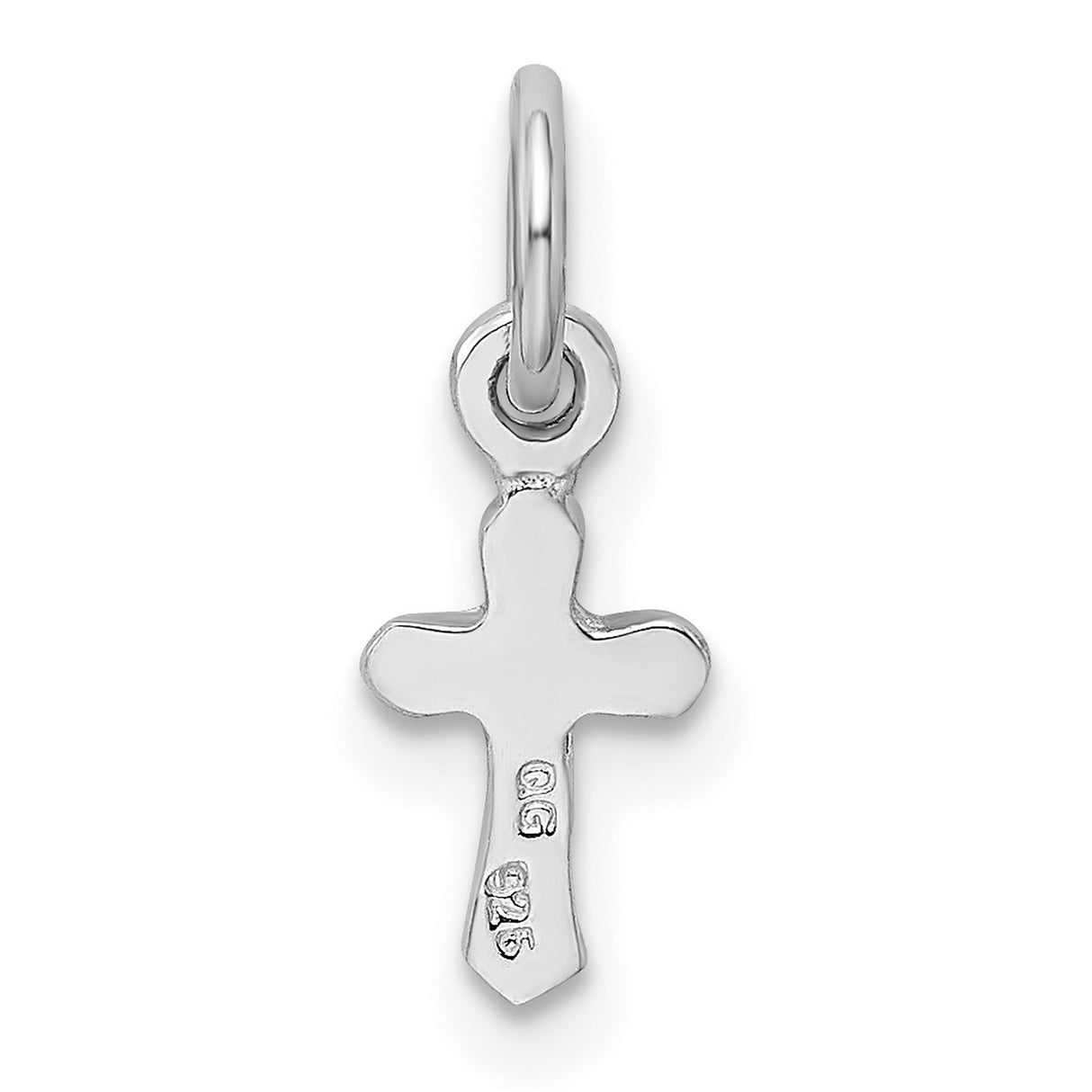 Childs Preciosa Crystal May Cross Charm Pendant in Real 925 Sterling Silver