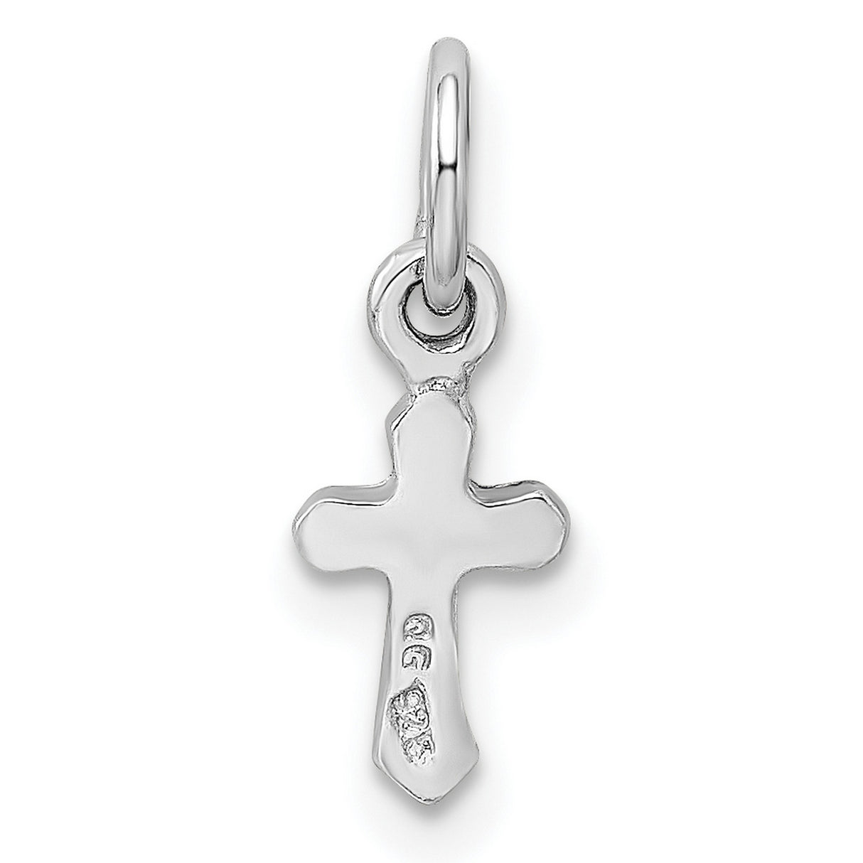 Childs Preciosa Crystal Nov Cross Charm Pendant in Real 925 Sterling Silver