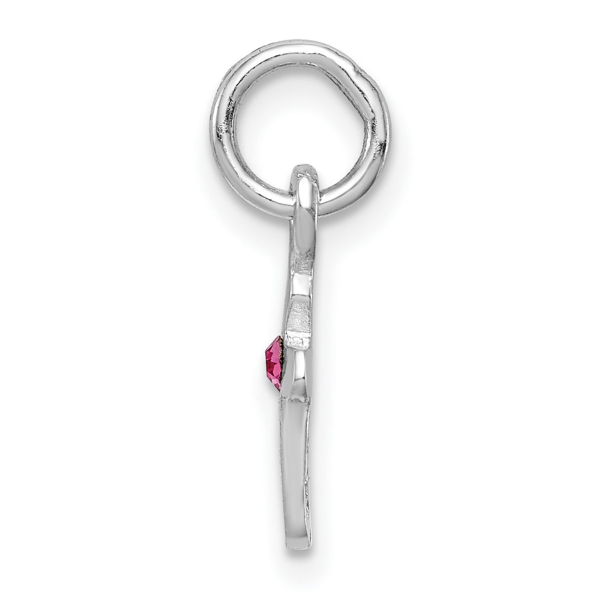 Childs Preciosa Crystal Oct Cross Charm Pendant in Real 925 Sterling Silver