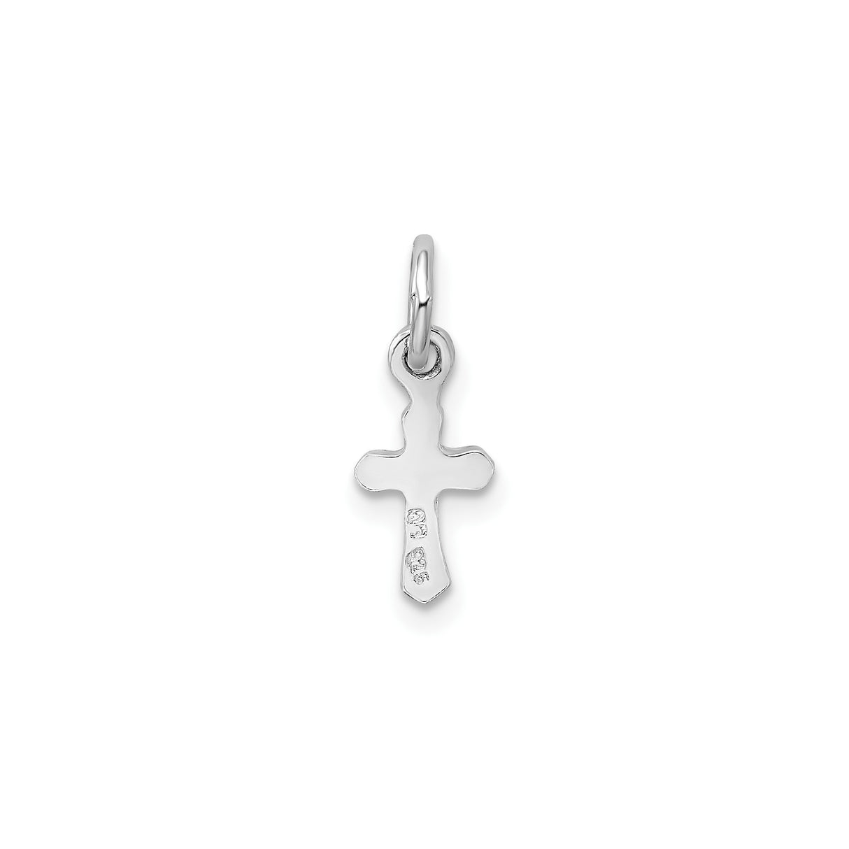 Sterling Silver Cross Pendant with Crystal Gemstone, Modern Minimalist Design for Men and Women