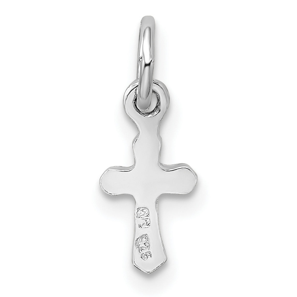 Childs Preciosa Crystal Oct Cross Charm Pendant in Real 925 Sterling Silver