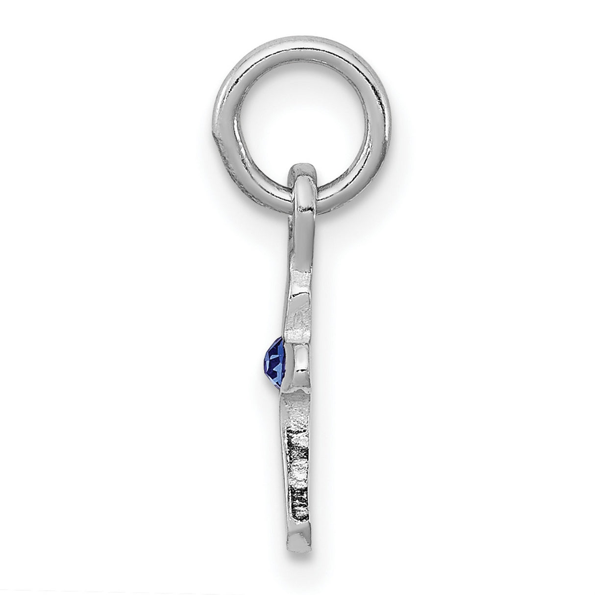 Childs Preciosa Crystal Sept Cross Charm Pendant in Real 925 Sterling Silver