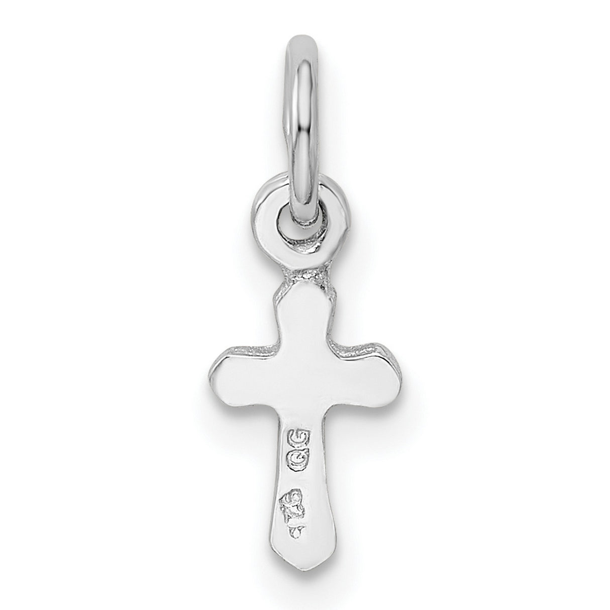 Childs Preciosa Crystal Sept Cross Charm Pendant in Real 925 Sterling Silver